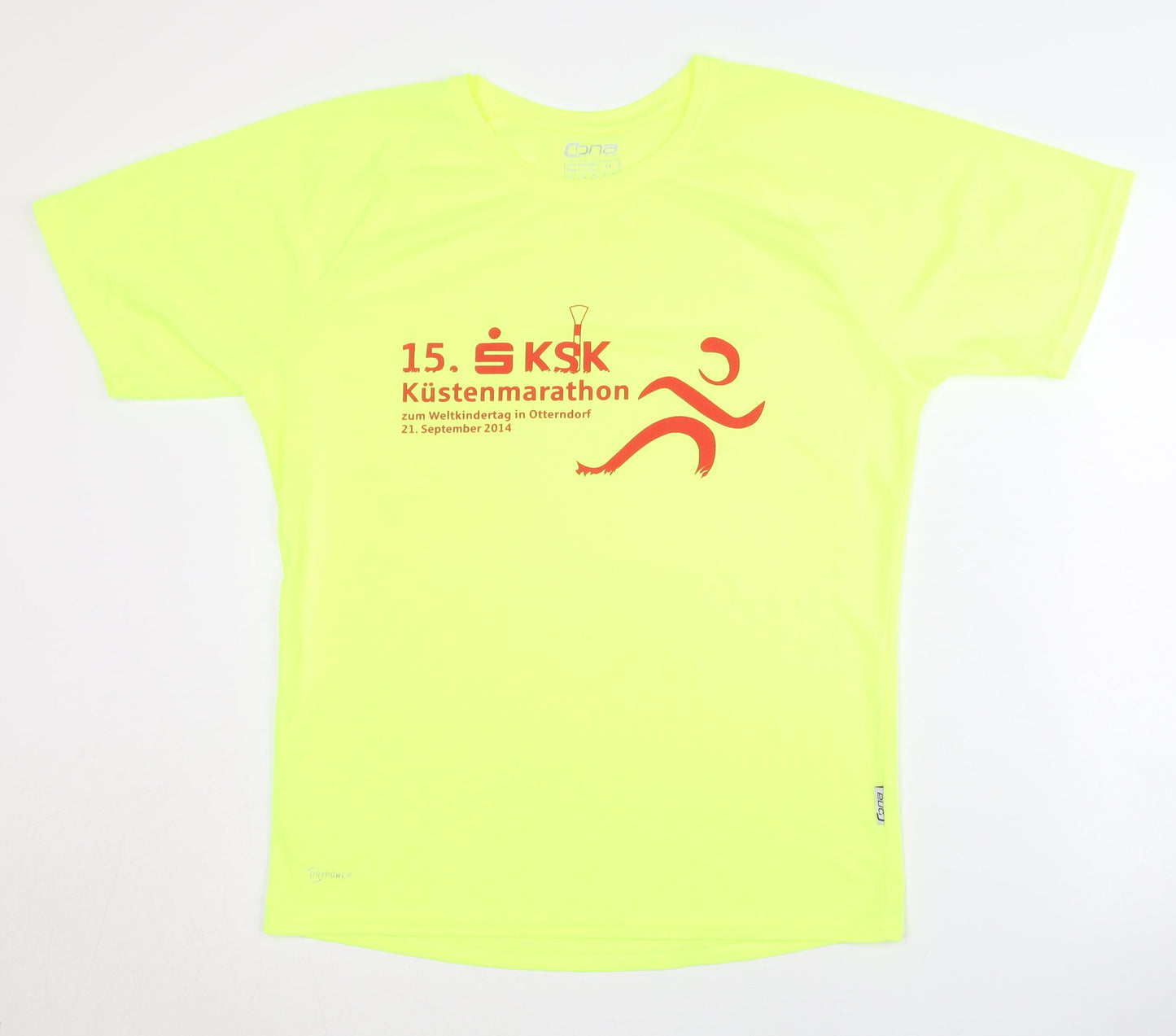 Cana Sports Men's Yellow Running T-Shirt M
