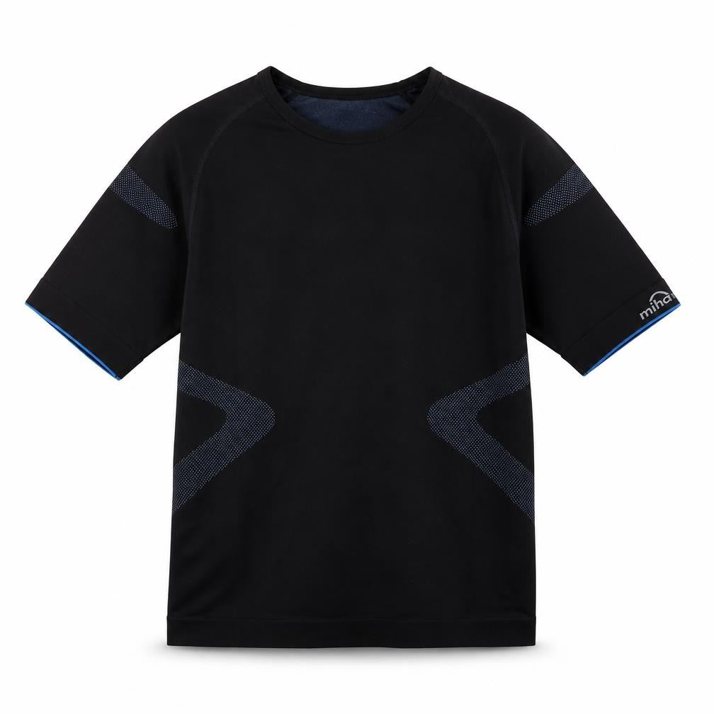 mindbodytec Men's Black Gym T-Shirt, Medium, Short Sleeve