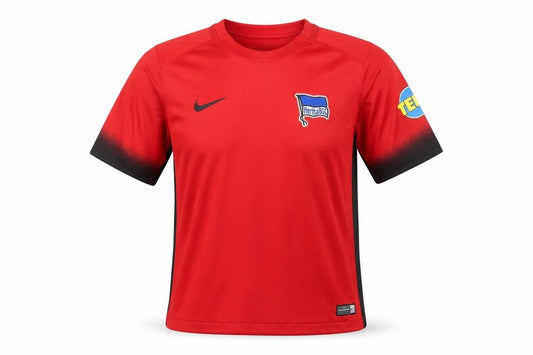 Front view of Nike boys’ red xl football jersey t-shirt