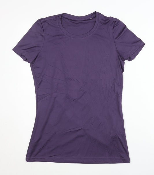 Stedman Women's Purple T-Shirt Medium Athletic Fit