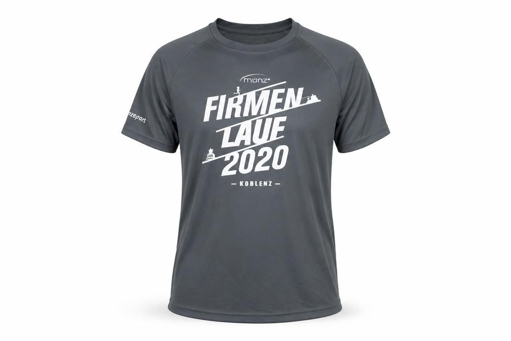 Munz Men's Grey Running T-Shirt, Size M, Crew Neck