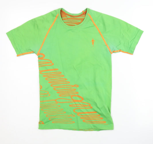 Unisex Green T-Shirt, Short Sleeve, Size 8, Raglan Style