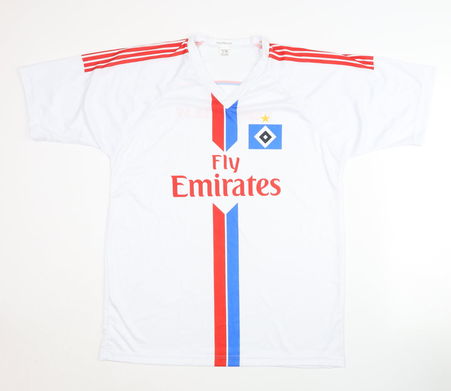 No Oryginal Fly Emirates Men's White Football Jersey XXL