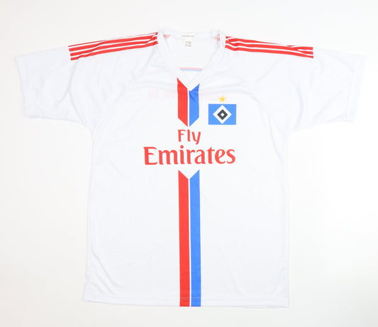 No Oryginal Fly Emirates Men's White Football Jersey XXL