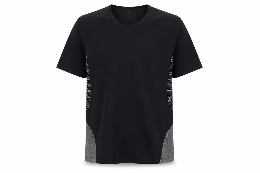 Men's Black Athletic T-Shirt, Gym & Running, Size S