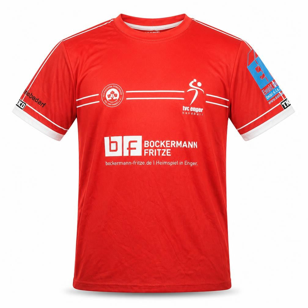 Tanked Men's Red Handball Jersey T-Shirt S