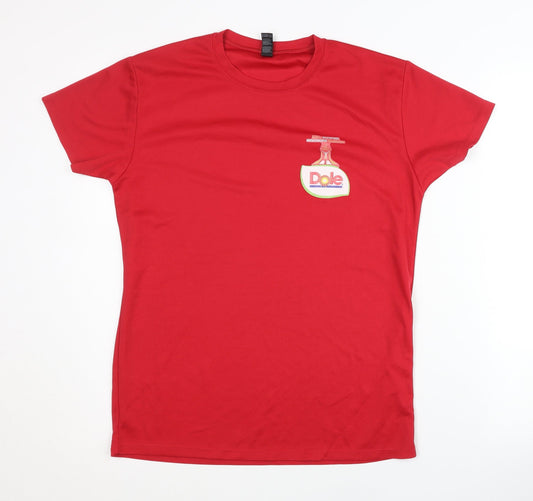 SOL'S Men's Red S Basic T-Shirt Logo Short Sleeve