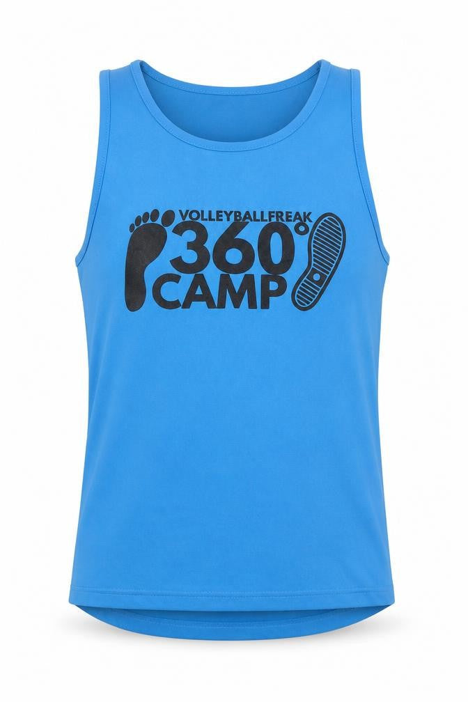 AWDis Men's Blue Volleyball Tank Top Medium