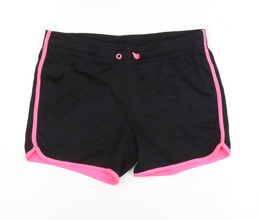 H&M Girls Black Activewear Shorts 8-9 Years