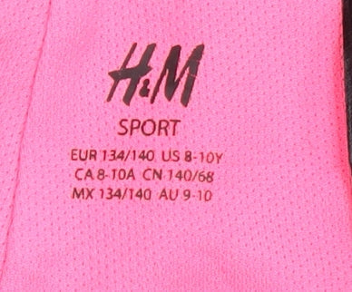 H&M Girls Black Activewear Shorts 8-9 Years