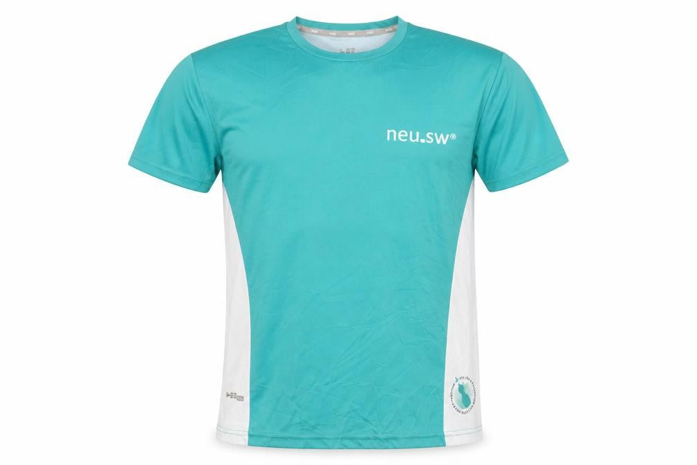 EE Tech Men's Green-White Jersey T-Shirt Large