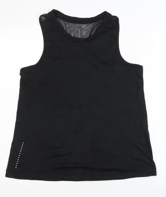 Crivit Women's Black Tank Top, UK 12/14, Gym & Training