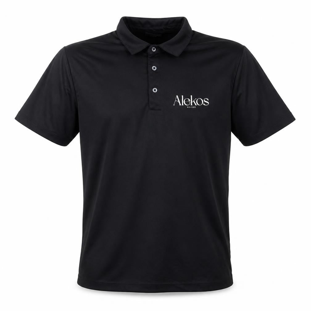 Tee Jays Men's Black Polo Shirt - Size L