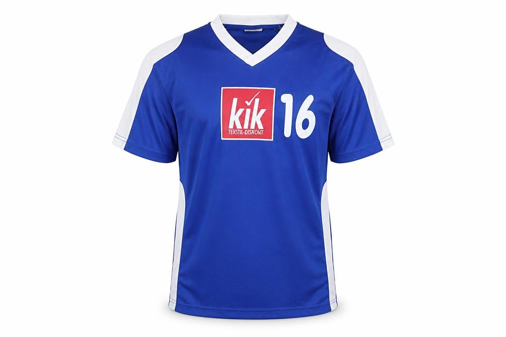 Identic Boys Blue Football Jersey T-Shirt 12-14 Years