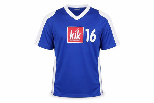 Identic Boys Blue Football Jersey T-Shirt 12-14 Years