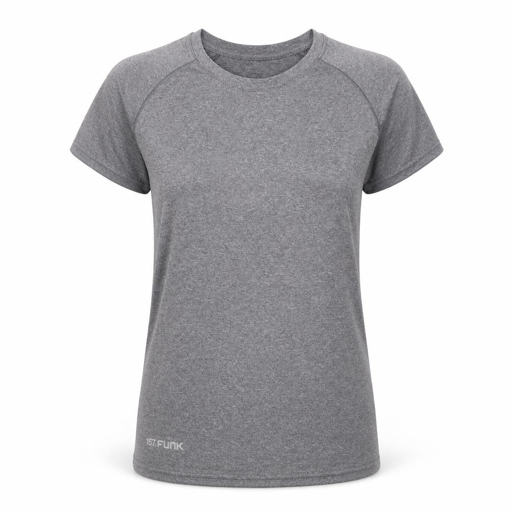 157 Funk Grey Women's Regular Fit Gym T-Shirt