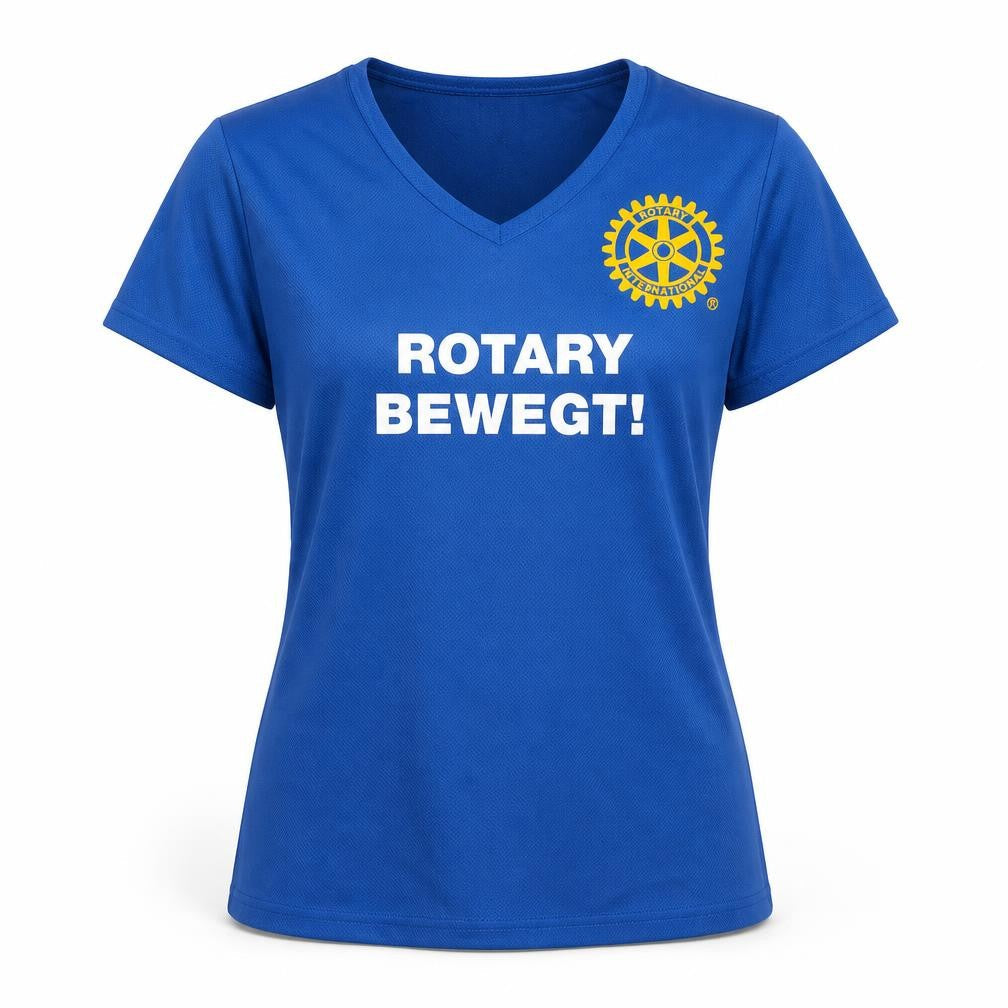 OLTEES Women's Blue V-Neck T-Shirt XL