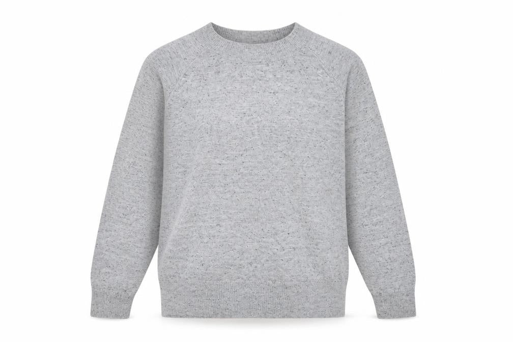 Basics Women's Grey Crew Neck Pullover Jumper M