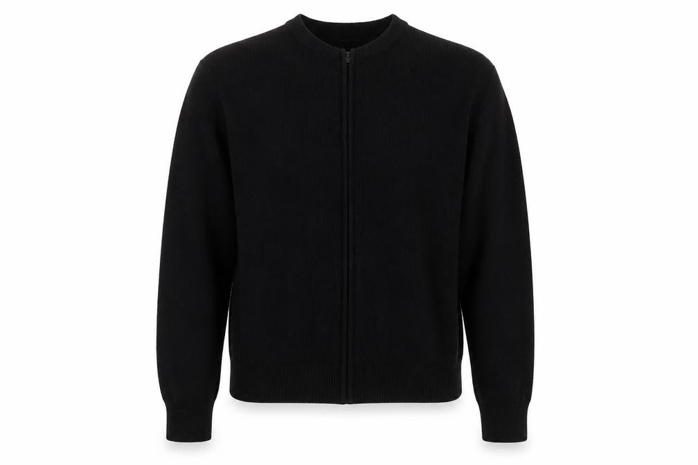 Boohoo Women's Black Full Zip Jumper, Size S