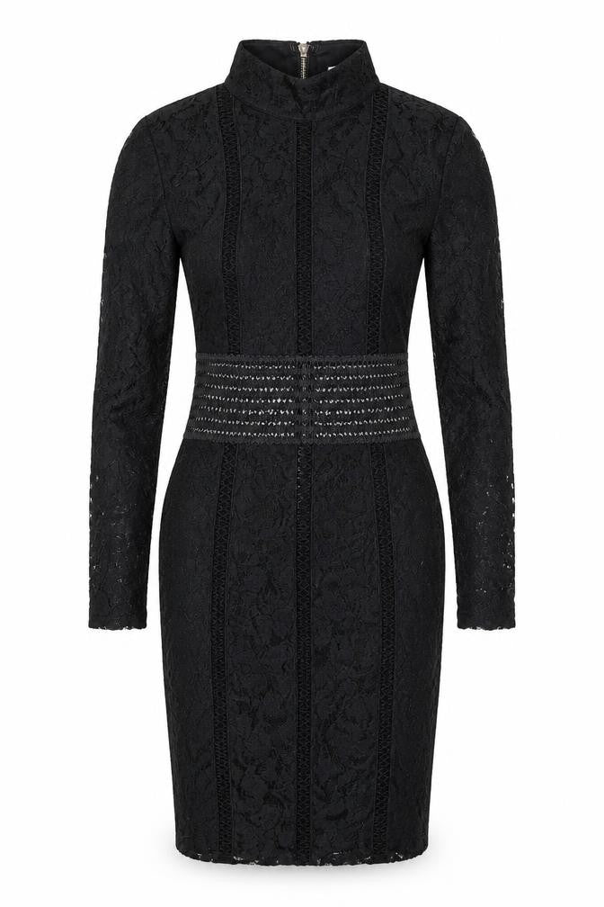 Rare London Women's Black Size 8 Bodycon Lace Dress