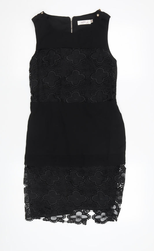 Sophiline Paris Women's Black Sleeveless Sheath Dress S