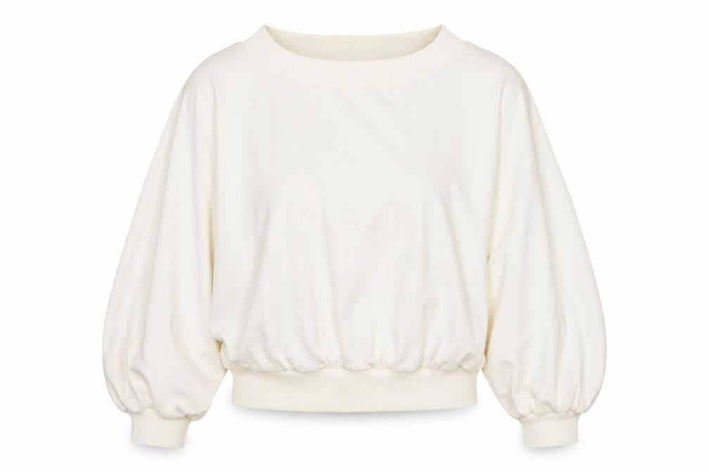 Boohoo Women's Ivory Pullover Sweatshirt Size 16