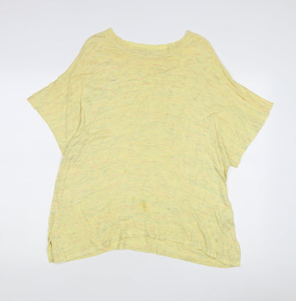 Next Women's Yellow Boat Neck Jumper Size L
