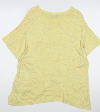 Next Women's Yellow Boat Neck Jumper Size L