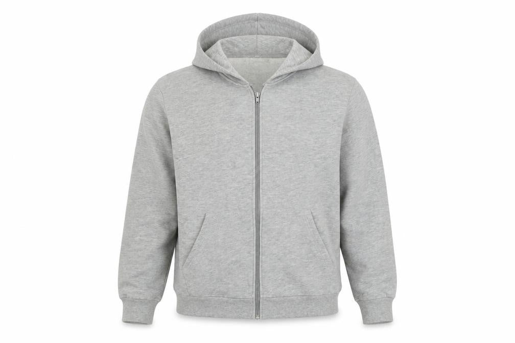 Topman Men’s Grey Full Zip Hoodie, Size S