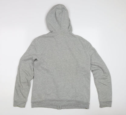 Topman Men’s Grey Full Zip Hoodie, Size S