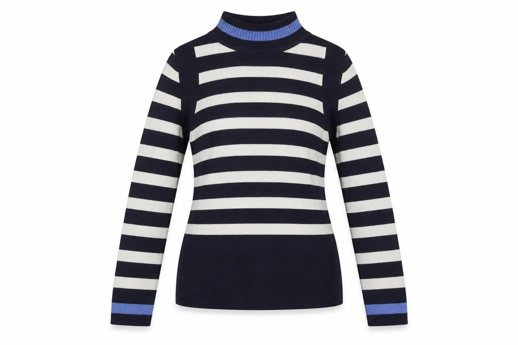 Marks & Spencer Women's Blue Striped Pullover Jumper Size 10