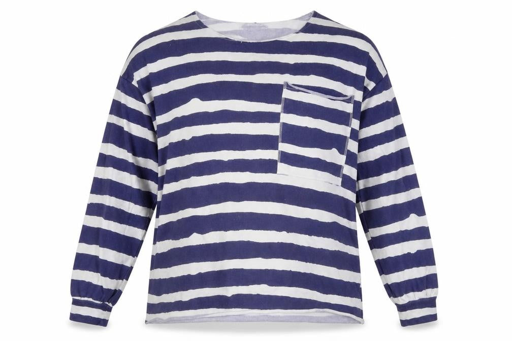 Next Women's Blue Striped Sweatshirt Size 14