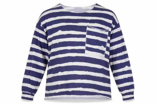 Next Women's Blue Striped Sweatshirt Size 14