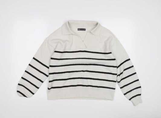 Marks and Spencer Women’s Striped Collared Jumper