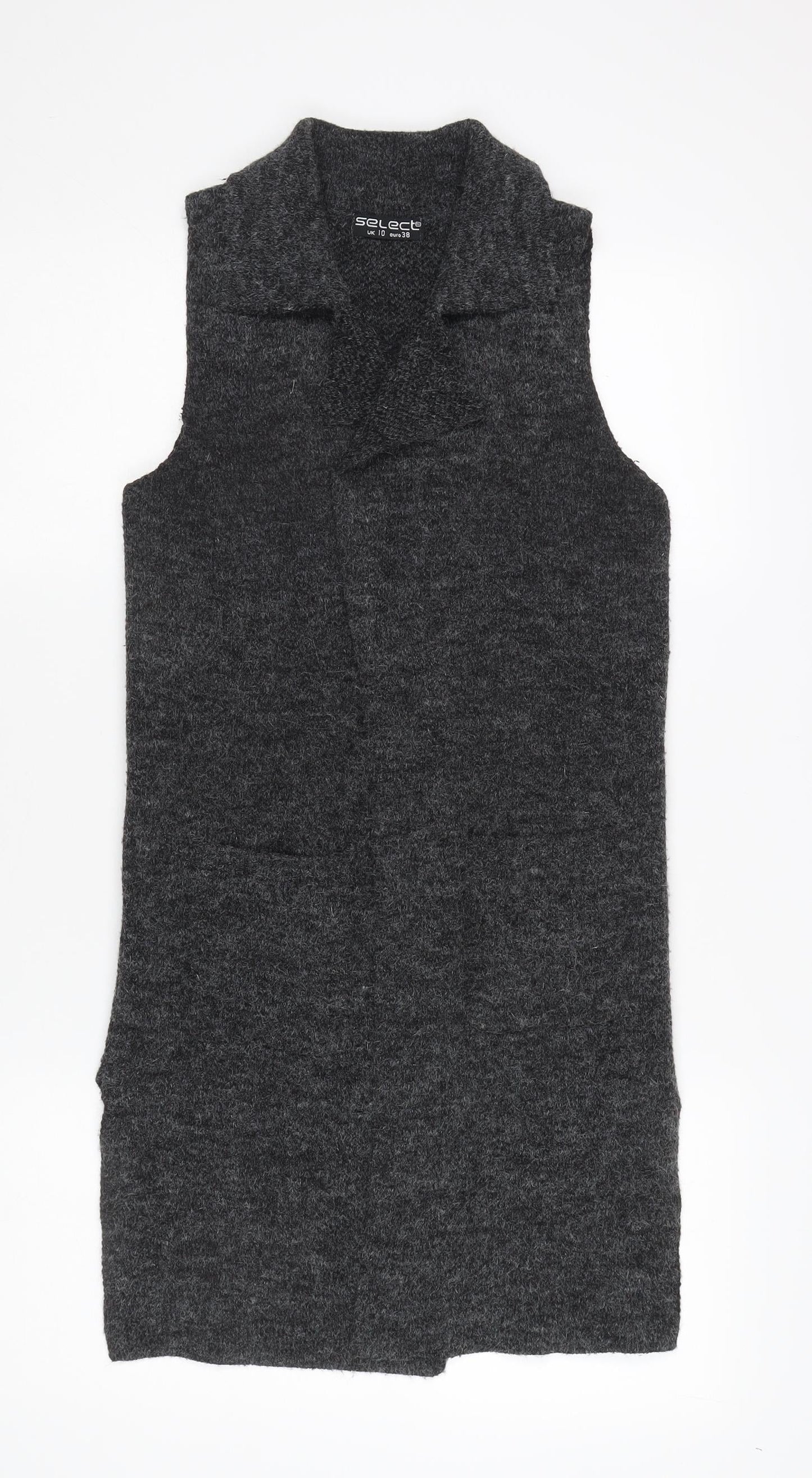 Select Women's Grey Knit Waistcoat Size 10