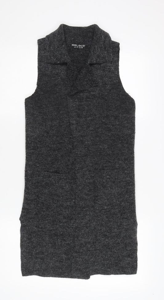 Select Women's Grey Knit Waistcoat Size 10