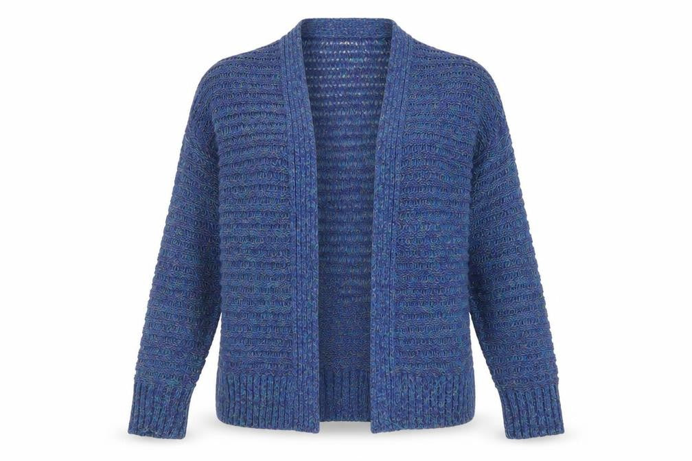 Coldwater Creek Women's Blue Open Front Cardigan Size S