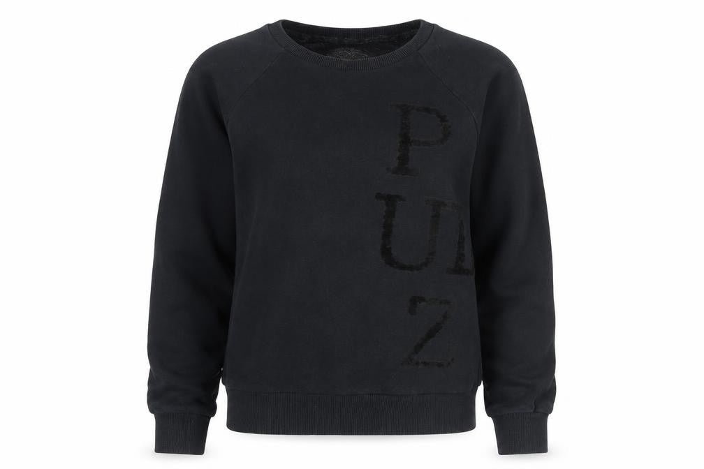 Pulz Jeans Women's Black XS Pullover Sweatshirt