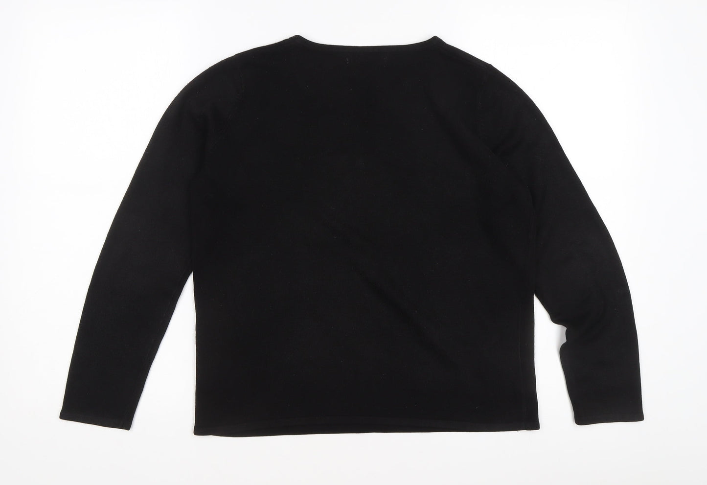 Bonmarché Women's Black Acrylic Pullover Jumper S