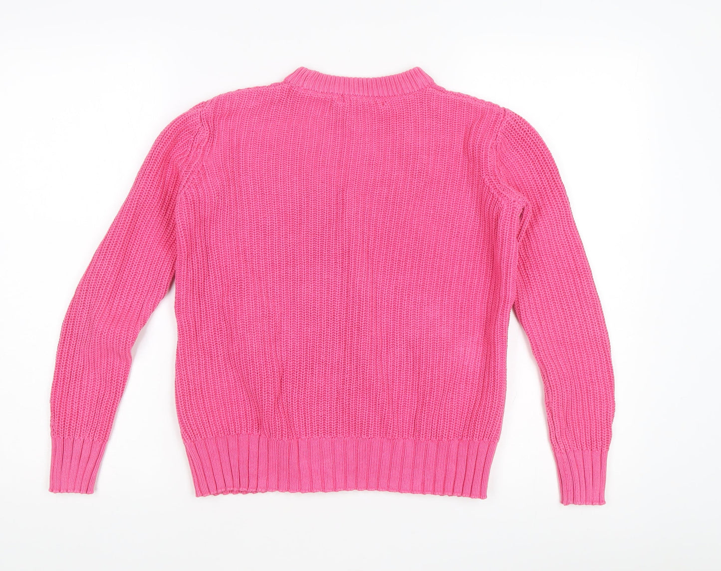Marks and Spencer Women's Pink XS Cable-Knit Jumper