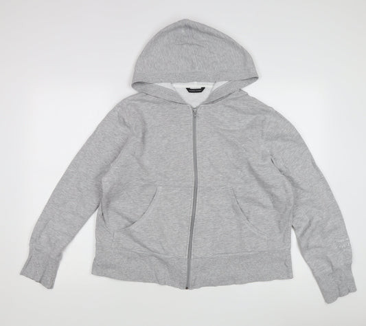 Grey Women's Full Zip Hoodie - Size Regular, Casual Comfort