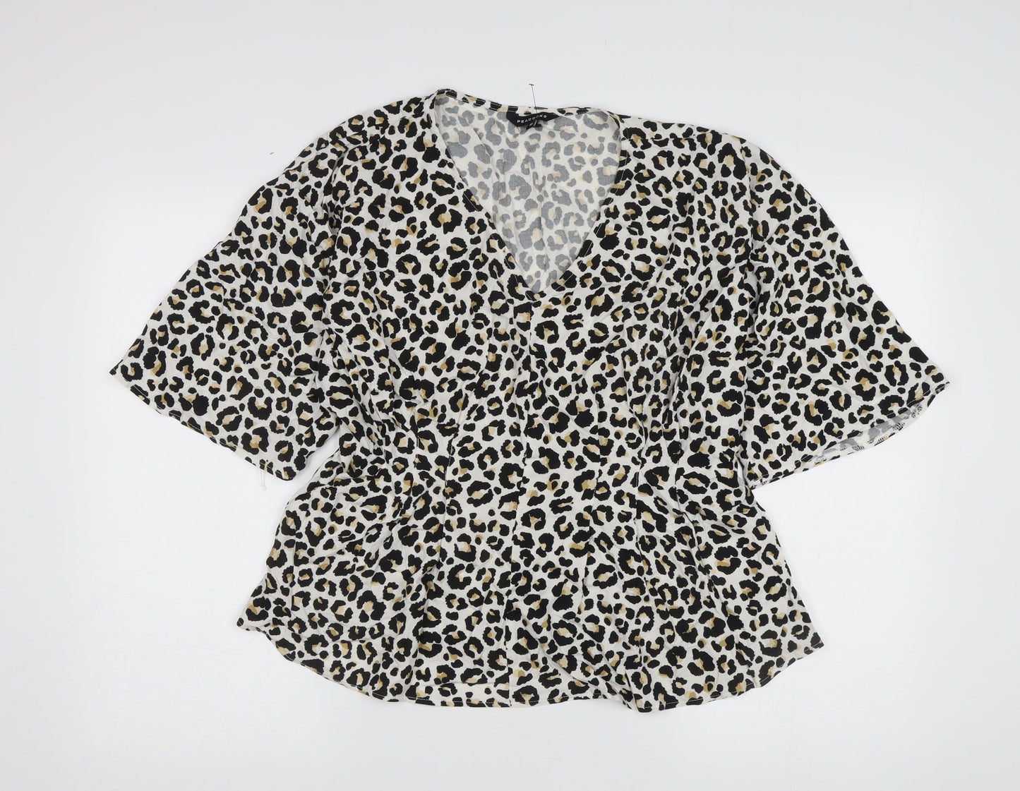 Peacocks Women’s Multicoloured Animal Print Blouse, Size 10