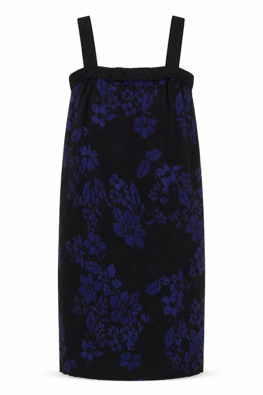 Jigsaw Women's Black Silk Floral Pencil Dress