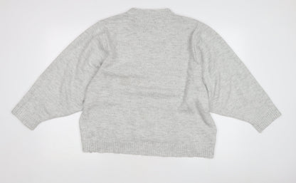 Mango Basics Women's Grey Pullover Jumper, Size 12