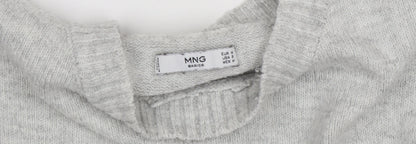 Mango Basics Women's Grey Pullover Jumper, Size 12