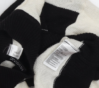 Divided Women's Black Striped Pullover Jumper Size 10
