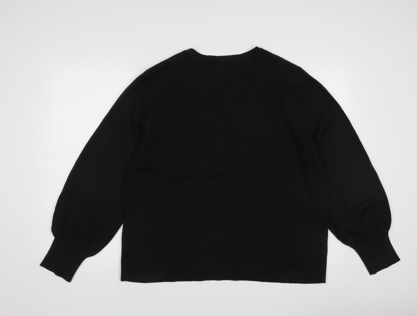 Very Women's Black V-Neck Pullover Jumper Size 20