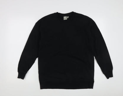 Additional front view of ASOS Women's Black Pullover Sweatshirt, size 8