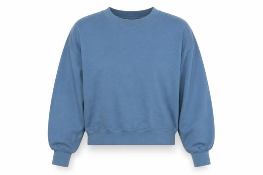 Zara Women's Blue Pullover Sweatshirt Size 10