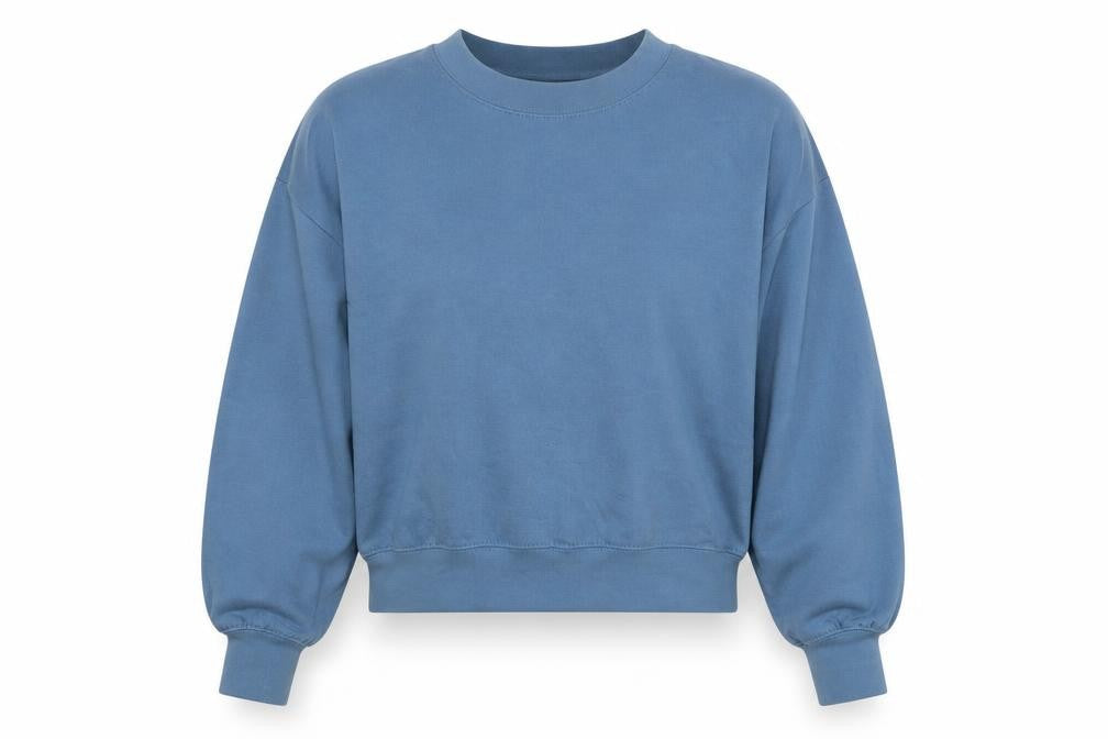 Zara Women's Blue Pullover Sweatshirt Size 10